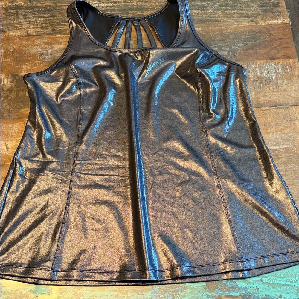 Livi Active Shimmering Black Tank Top